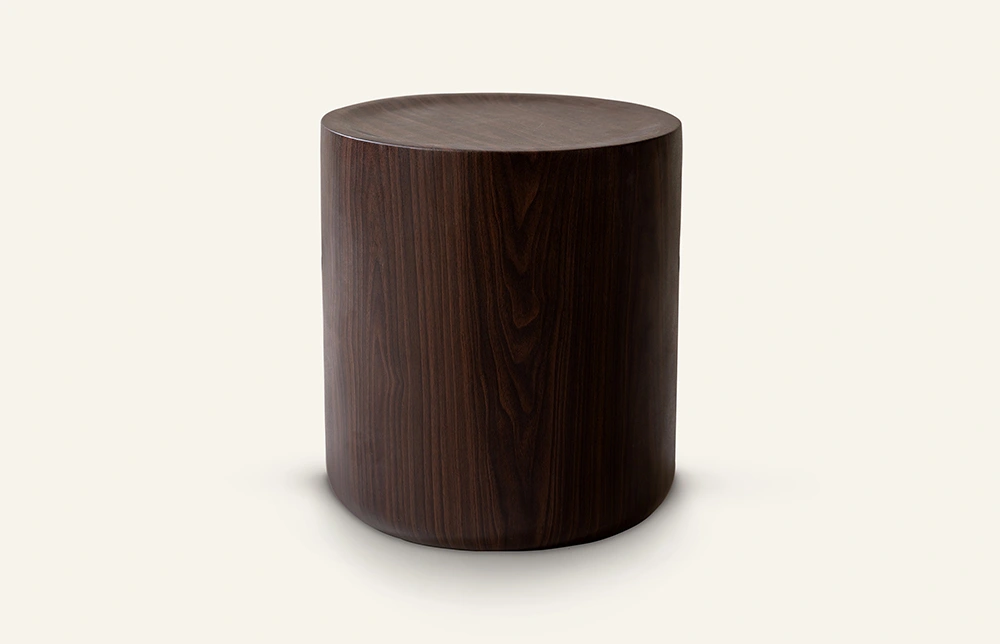 Gandum Wood Grain Fiberglass round side Table outdoor/indoor TC1176 1