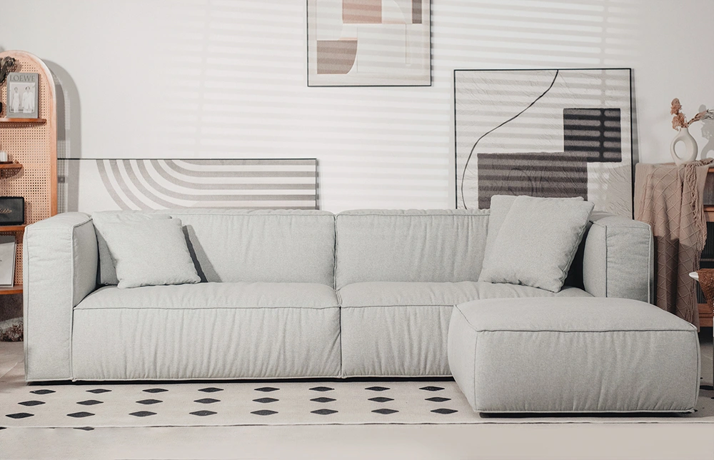 Ensemble de canapés Grinza Gray Comfort Wrinkles M067 1