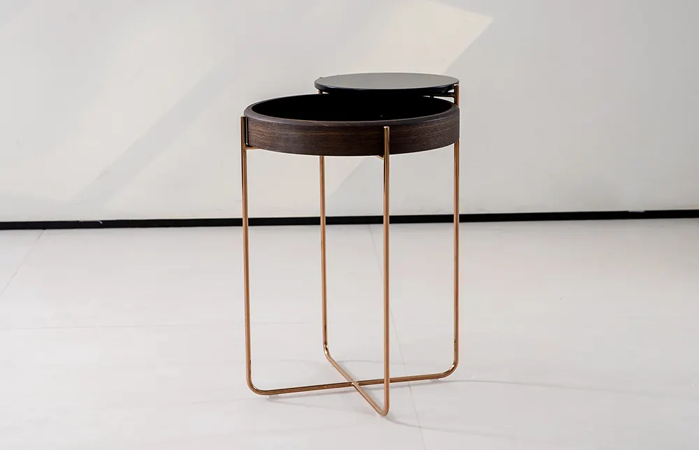 MIGLIO 5792 Round Side Table Black/ Customized Round Side Table Manufacturers 4