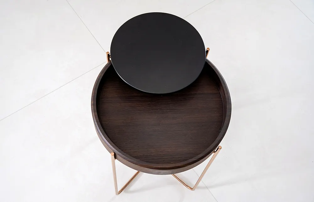 MIGLIO 5792 Round Side Table Black/ Customized Round Side Table Manufacturers 3