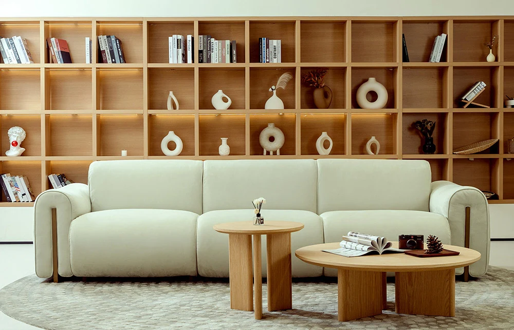 Treviso Removable 4 Seater Fabric Modular Sofa Green M083 1