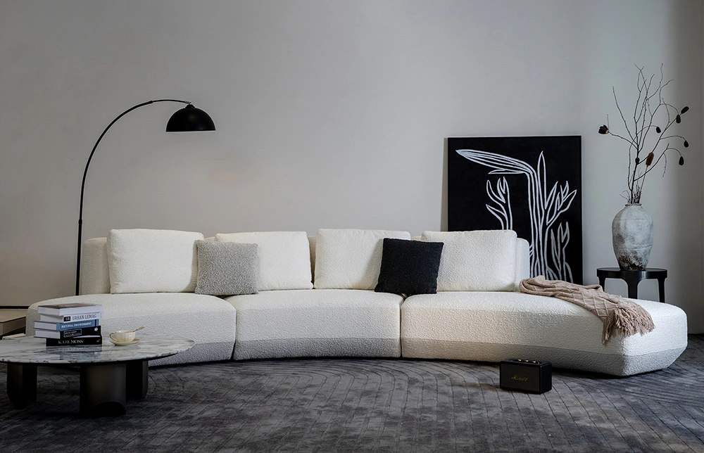 Moderner Diamant groß gekrümmte Schnittsofa m118 1