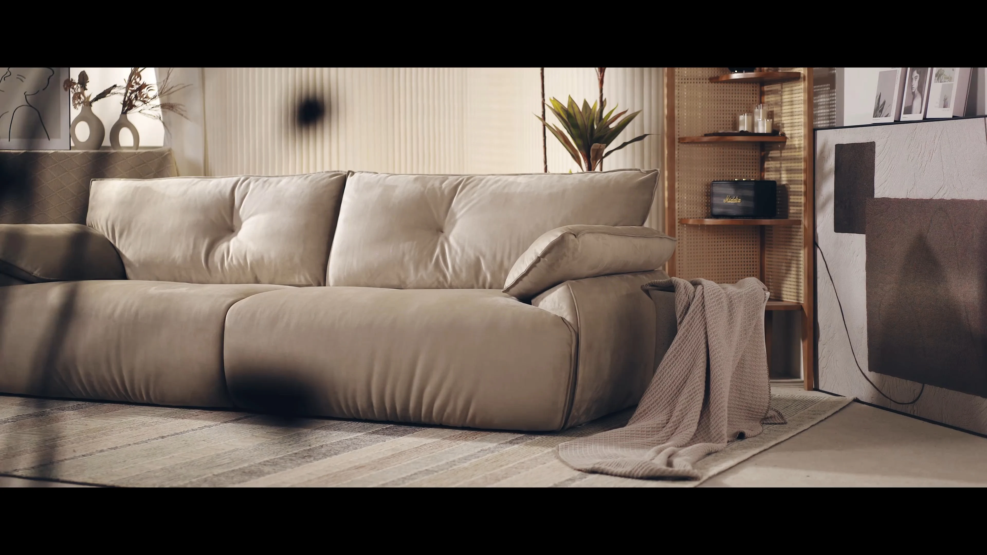 Foglia Brown 3 Seater Sofa Living Room K860 1