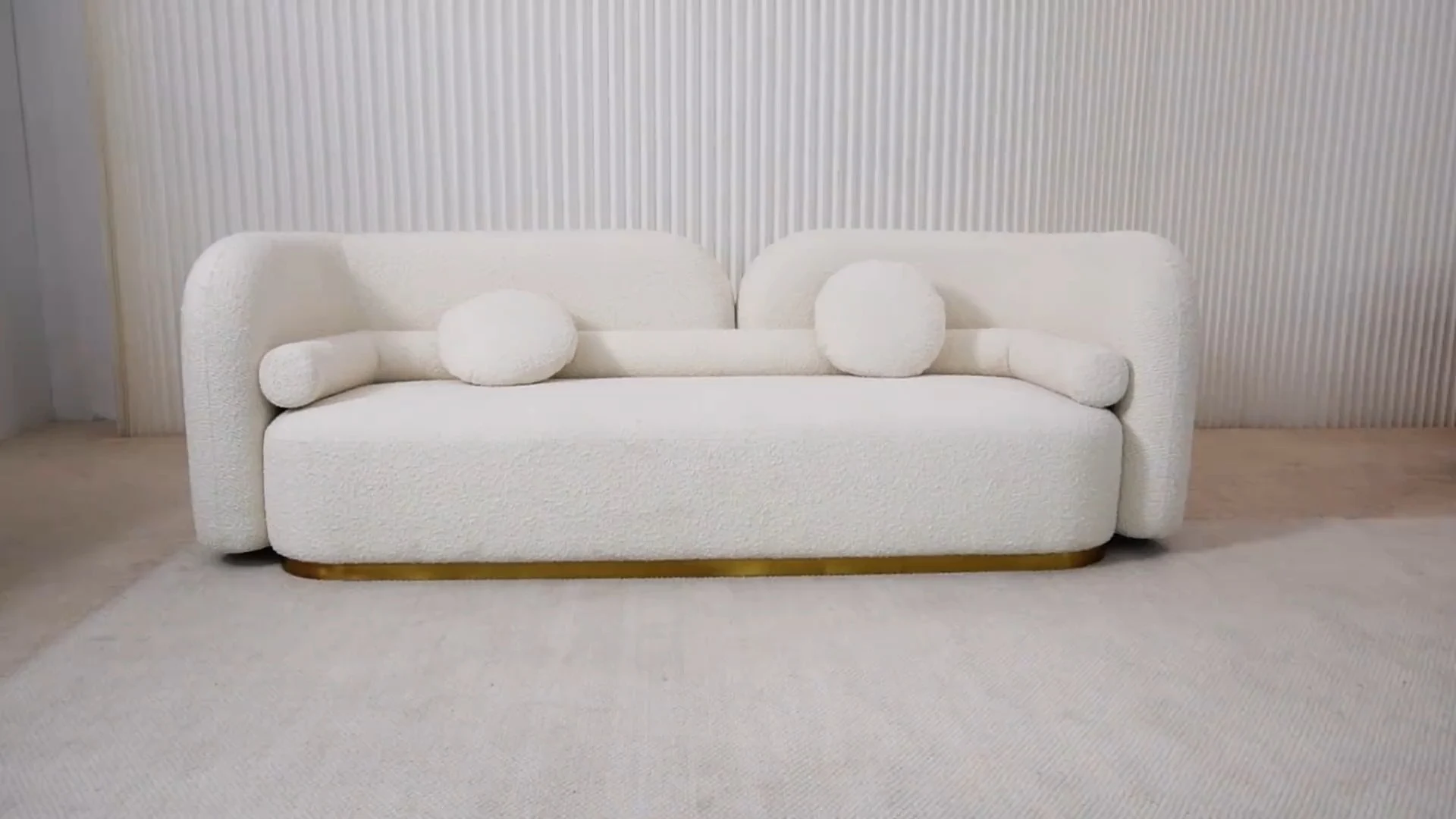 Asym White Asymmetry 4 Seater Sofa Living Spaces M032 1