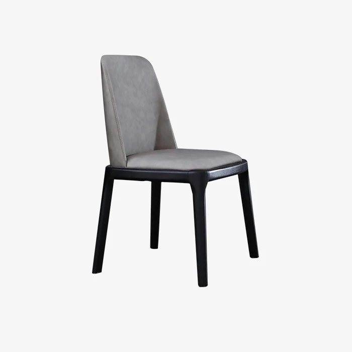 Metallram stoppad läderstol 1