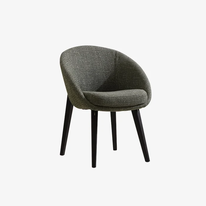 كرسي تناول طعام منجد أخضر حديث 1