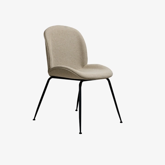 Chaise de salle à manger rembourrée au design moderne Beetle 1