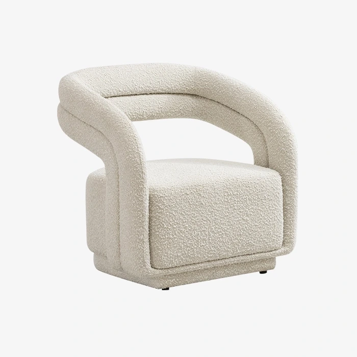 Minimalist White Indoor Lounge Chair of Bedroom Living Room Furniture Indoor 1