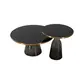 Conjunto de mesa de centro/mesa lateral de vidro moderno 2