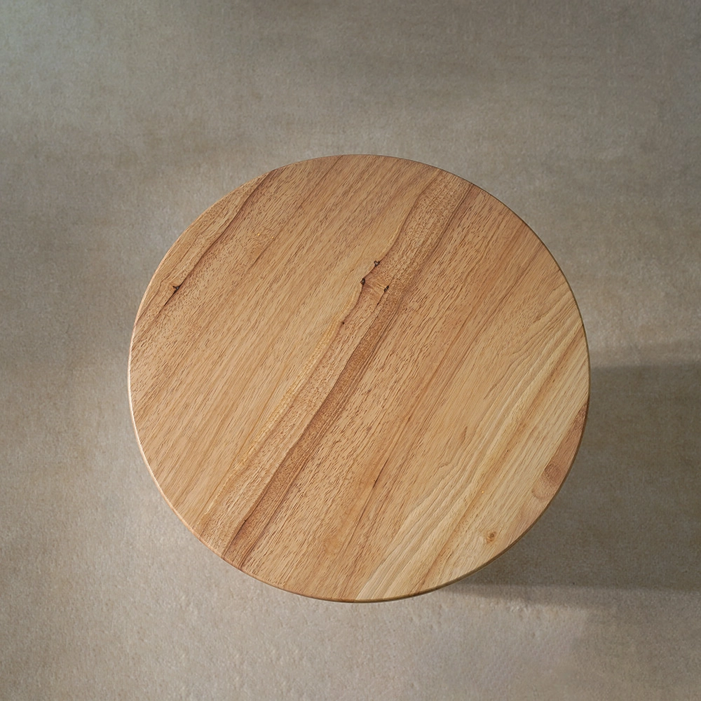 Table d'appoint ronde en bois de salon pour chambre à coucher West Elm 7