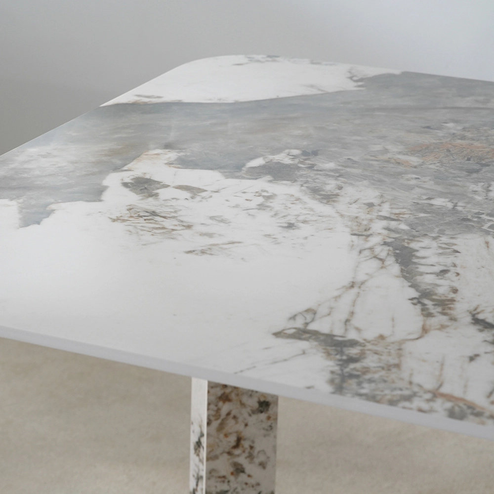 White Rock Slab rektangel Matsalsbord utomhus 7