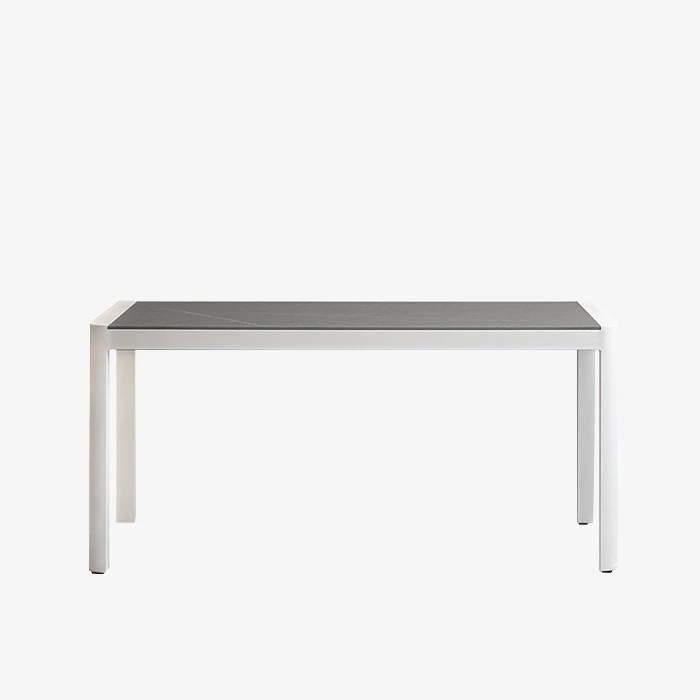 Outdoor Slate Metal Square Dining Room Table Set For 6 1
