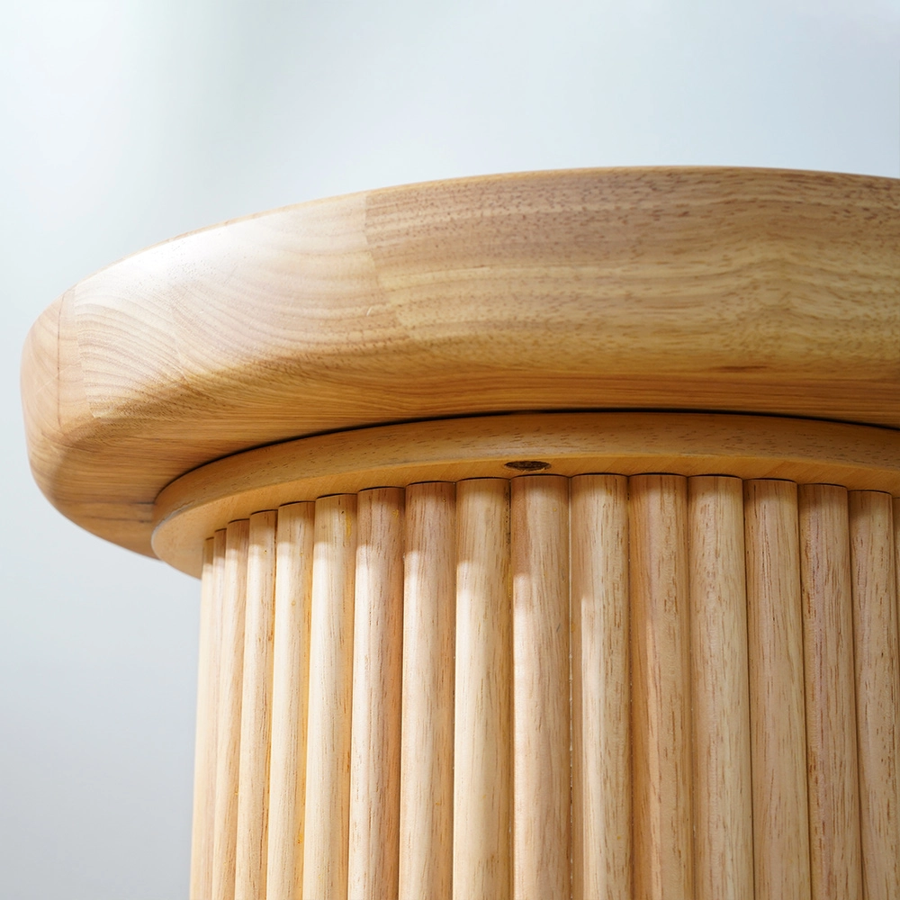 Table d'appoint ronde en bois de salon pour chambre à coucher West Elm 9