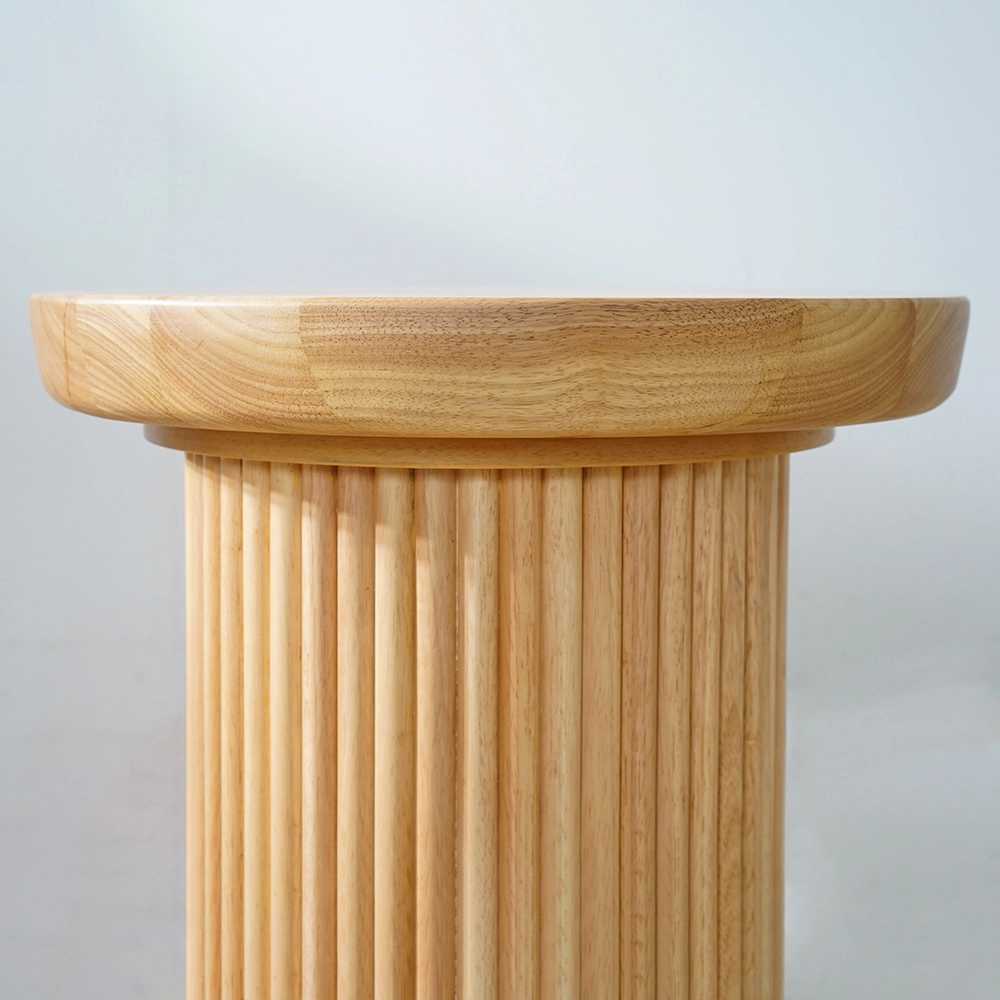 Table d'appoint ronde en bois de salon pour chambre à coucher West Elm 10