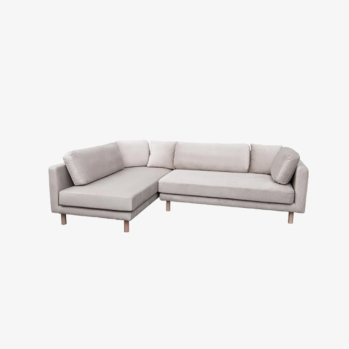 Home Goederen Banken Slaapkamer Stof L-vormige sectionele bank Woonkamer Lounge L-vormige banken Slaapbank met chaise longue 1