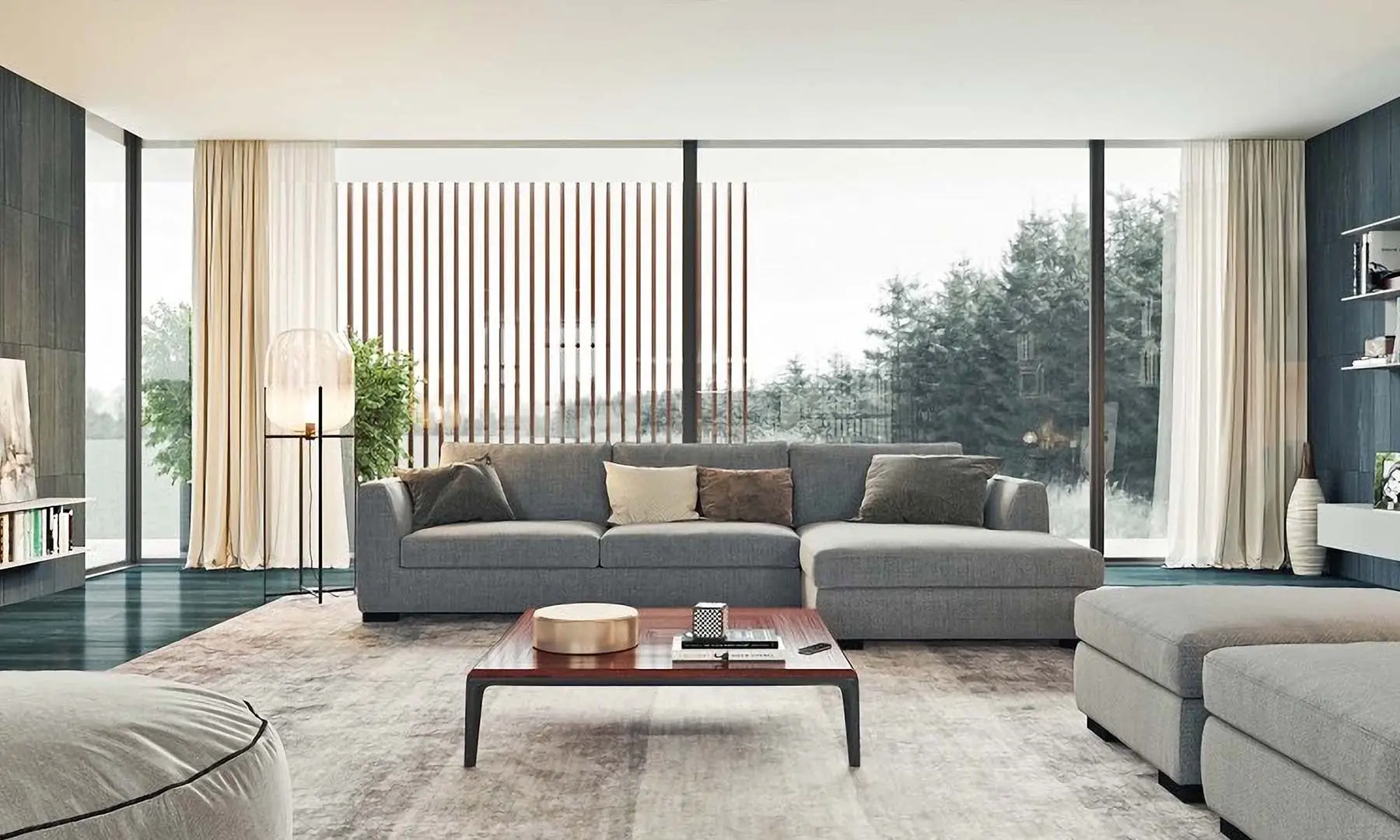 Custom Couch Manufacturers Wholesaler Loveseat: L155*D92*H86cm Chaise: L90*D170*H86cm 2