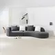MIGLIO 5792 4 Seater L Couch Grey / Customizedmakers 3