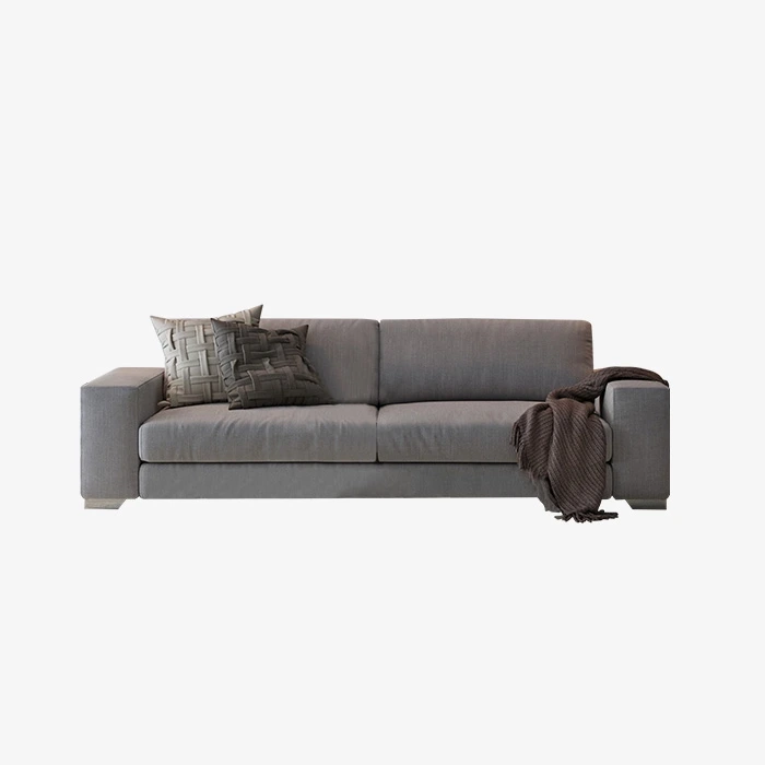 Sala de estar em estilo italiano sofá modular cinza 1