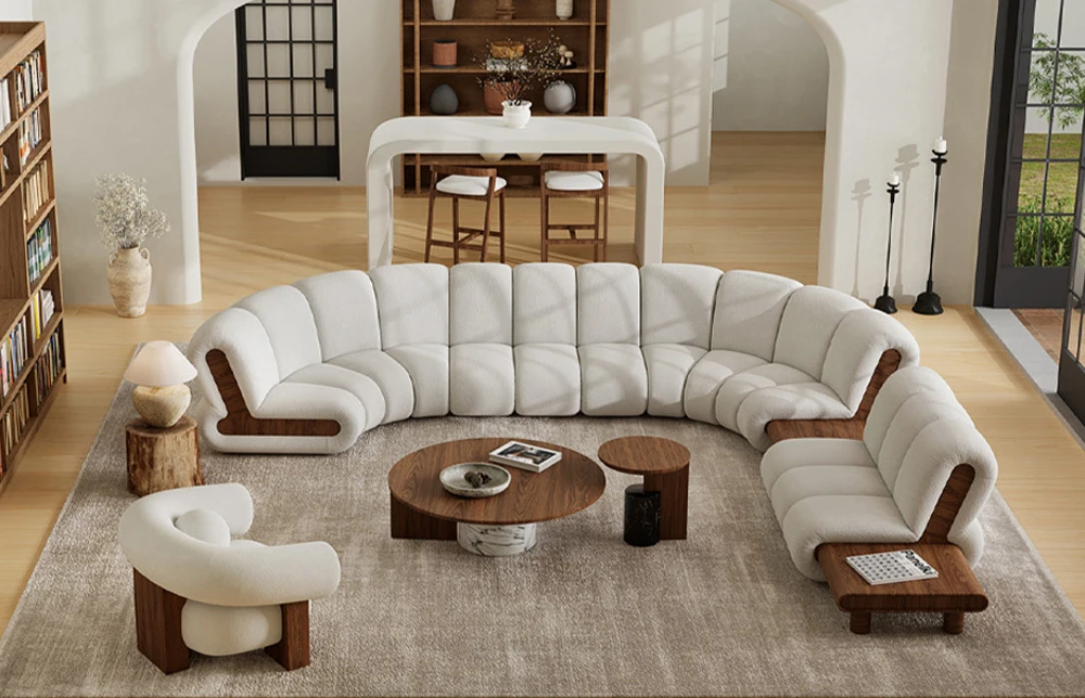 Sassari Curved Modular Couch living room M031 1