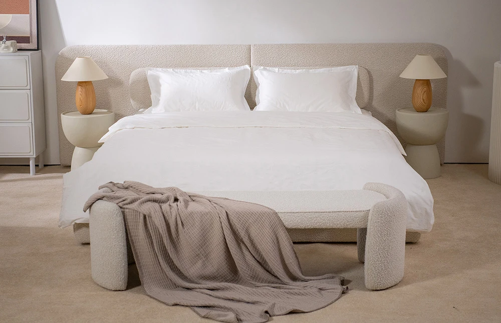 Morden Tapstery Tapstery BedFrame l708 1