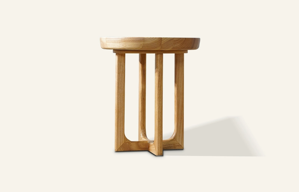 Table d'appoint à pieds croisés en bois TC1021 1