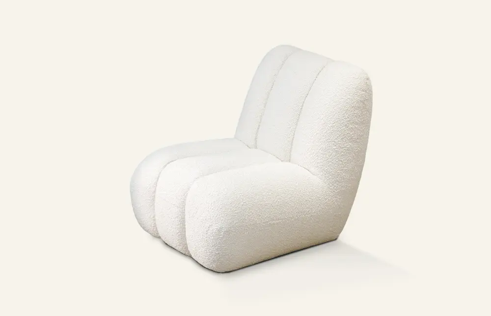 MIGLIO 5792 Small Lounge Chair White/ Customized Small Lounge Chaircompany 2