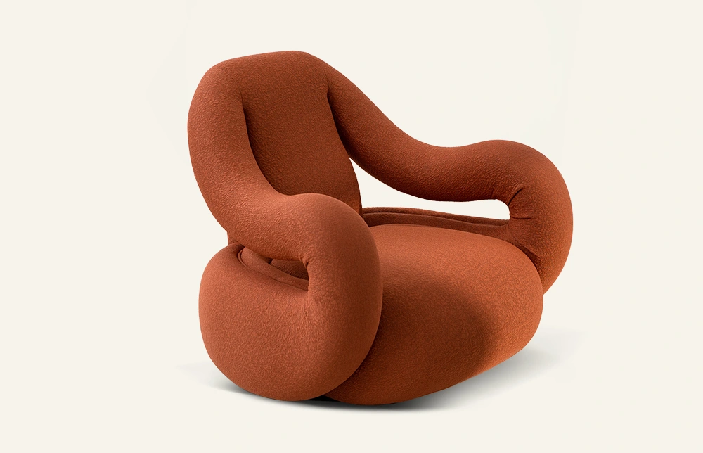 Poltrona moderna in tessuto Laia per interni M202 1