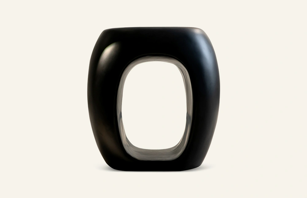 Miglio Etereo black Fiberglass Side Table Indoor/outdoor TC1194 1