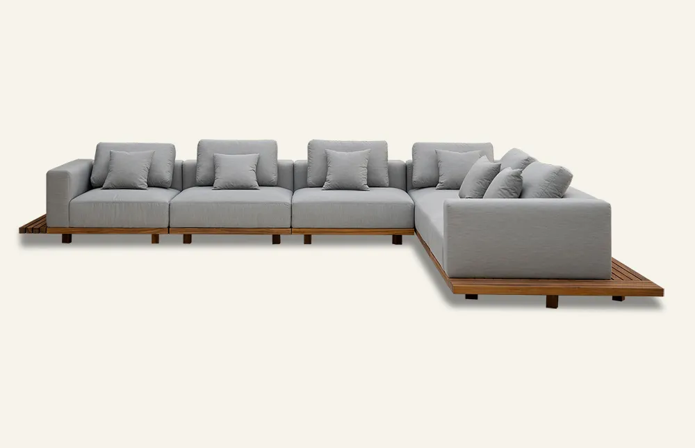 Best Outdoor Furniture Gray / Customized Fabric Couch Wholesale - MIGLIO 5792 2