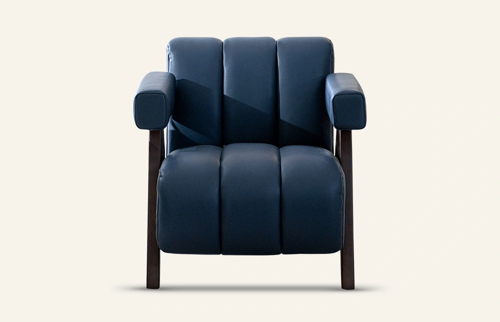 Pytho Leather Single Sofa chair with Armrest M097 1