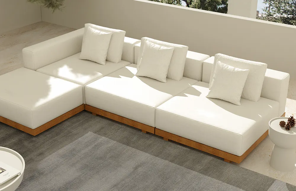 Best Performance Fabric Couch White/ Gray/ Beige/ Customized Sofa & Couch Wholesale - MIGLIO 5792 5