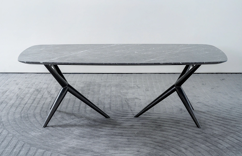 Miglio Marble Top Rectangle Dining Table TD1019 1