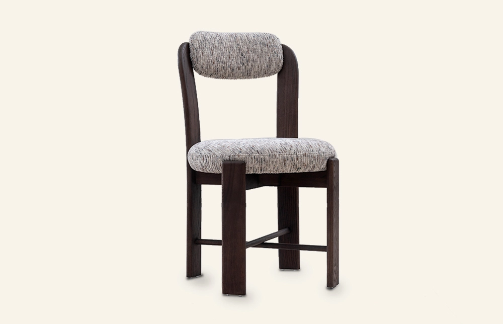Chaise de salle à manger rembourrée en bois maître minimaliste mon203 1