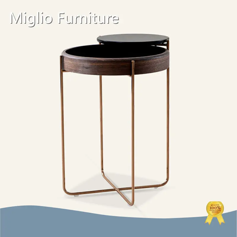 MIGLIO 5792 Round Side Table Black/ Customized Round Side Table Manufacturers 1