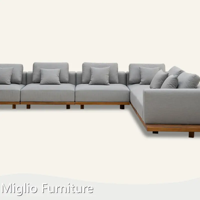 Best Outdoor Furniture Gray / Customized Fabric Couch Wholesale - MIGLIO 5792 1
