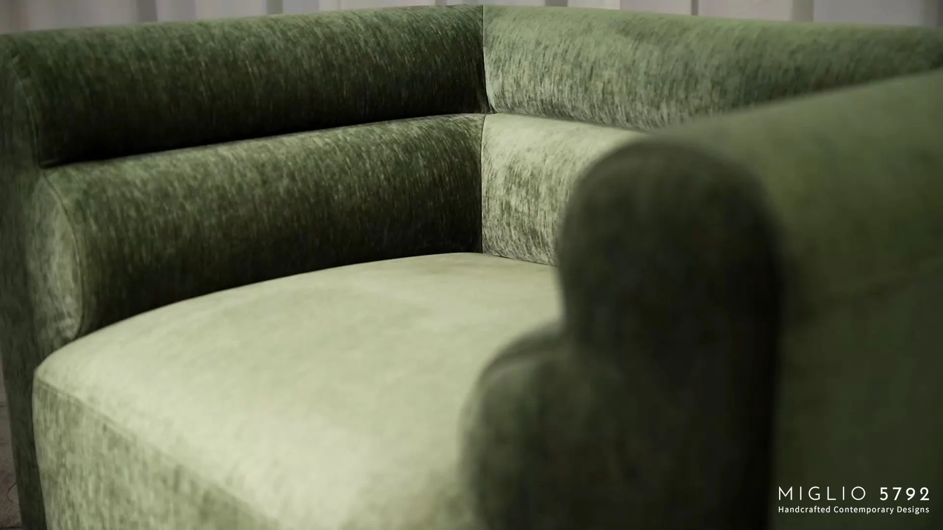 Freyr Clover Fabric Green Single Sofa Chair Indoor M203 1