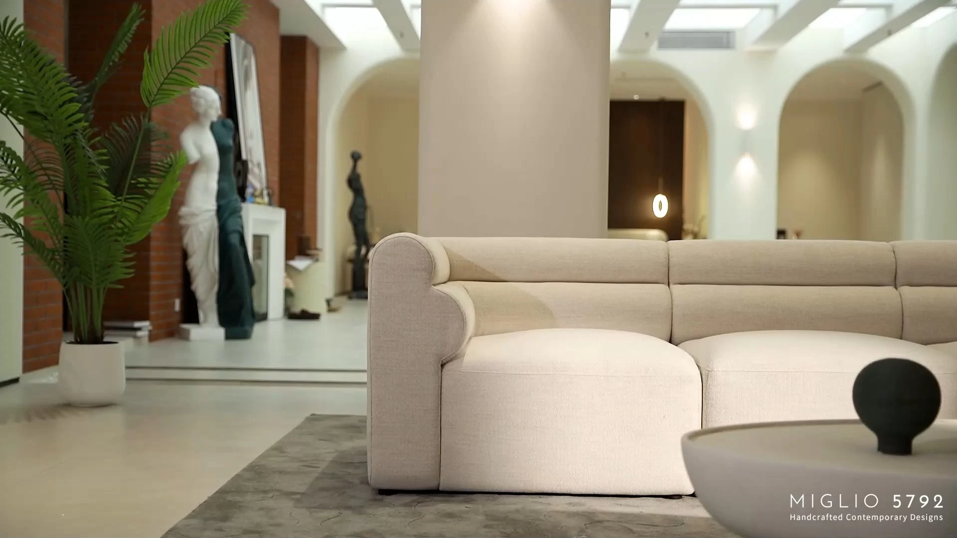 Tyche Clover Minimalist Fabric Modular Sofa Indoor M203 1