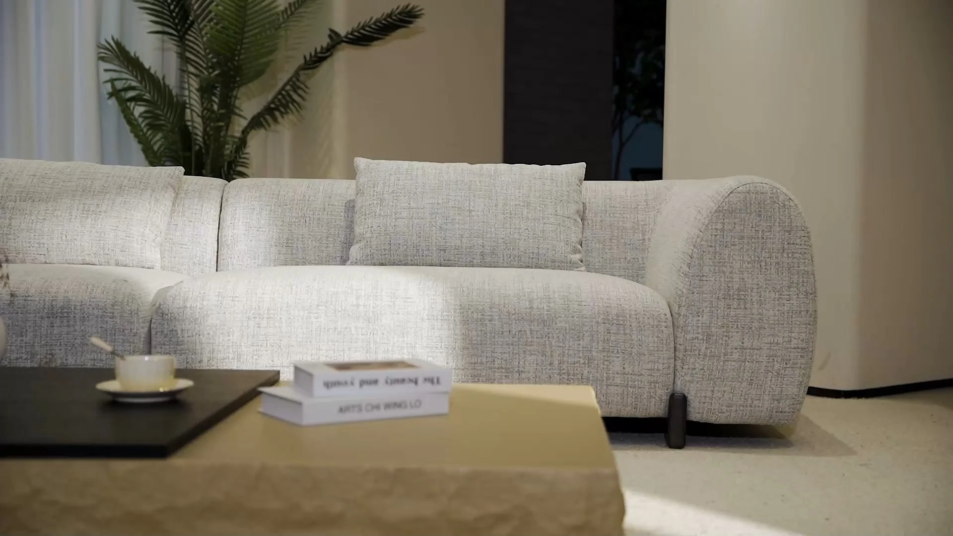 Miglio Odin sofa Gray With wooden legs M071 1