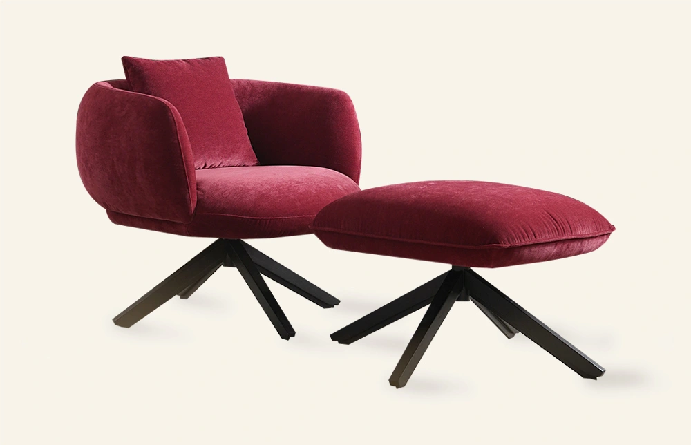 Thalia Rotating Lounge Chaise with Footrest MY36 1