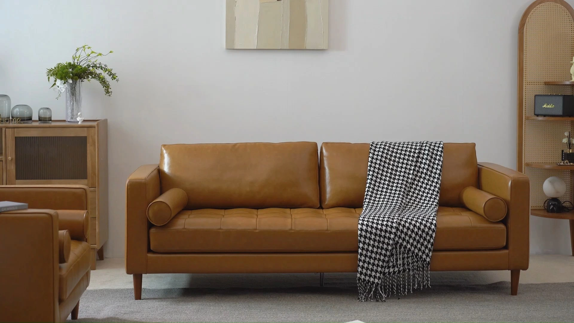 Nordi Leder 3-Sitzer Polstersofa RC6840 1