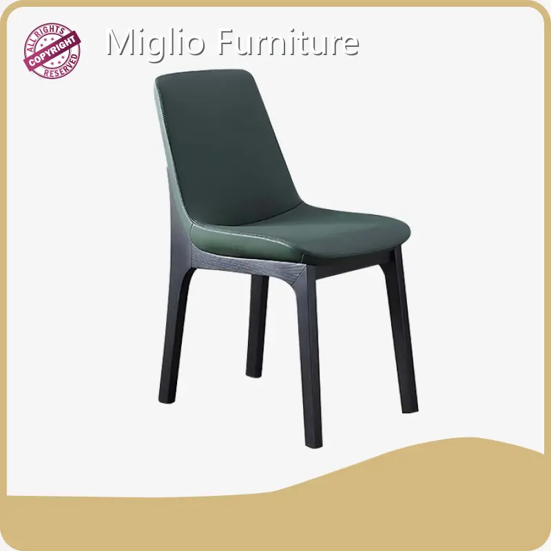 Product Leather Chair with Metal Frame Green L45*D50*H82 Manufacturers 1