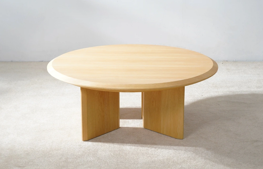 Mesa de centro redonda minimalista de madera Converge TC1021 1