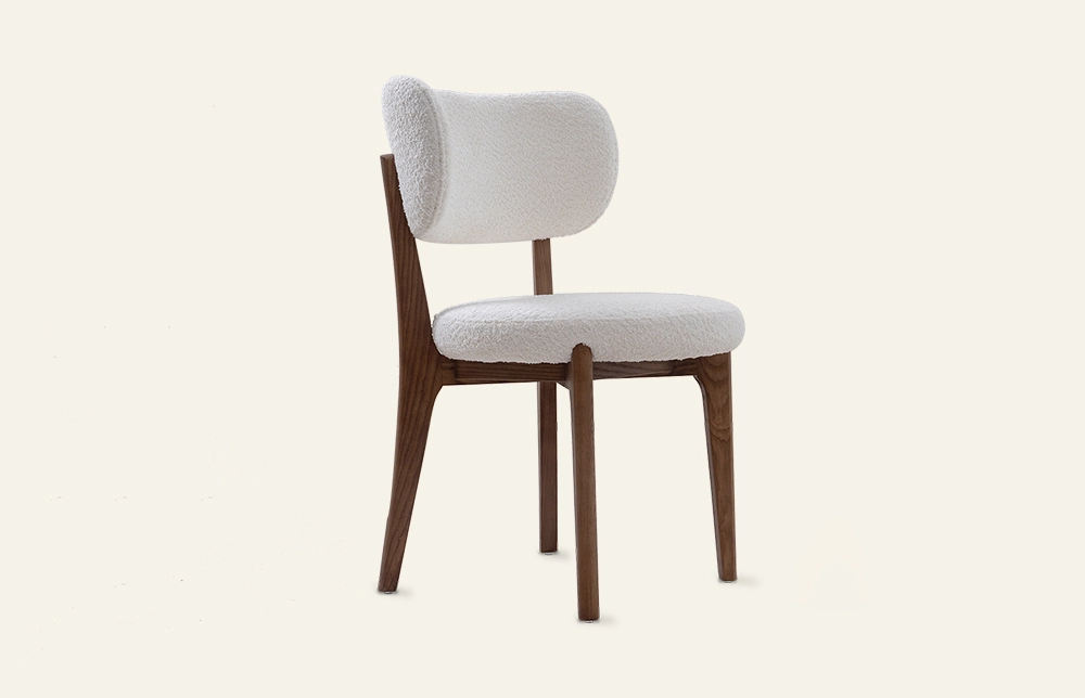 Modern Scandinavian Ash Wooden Upholstered Dining Chair MY204 1