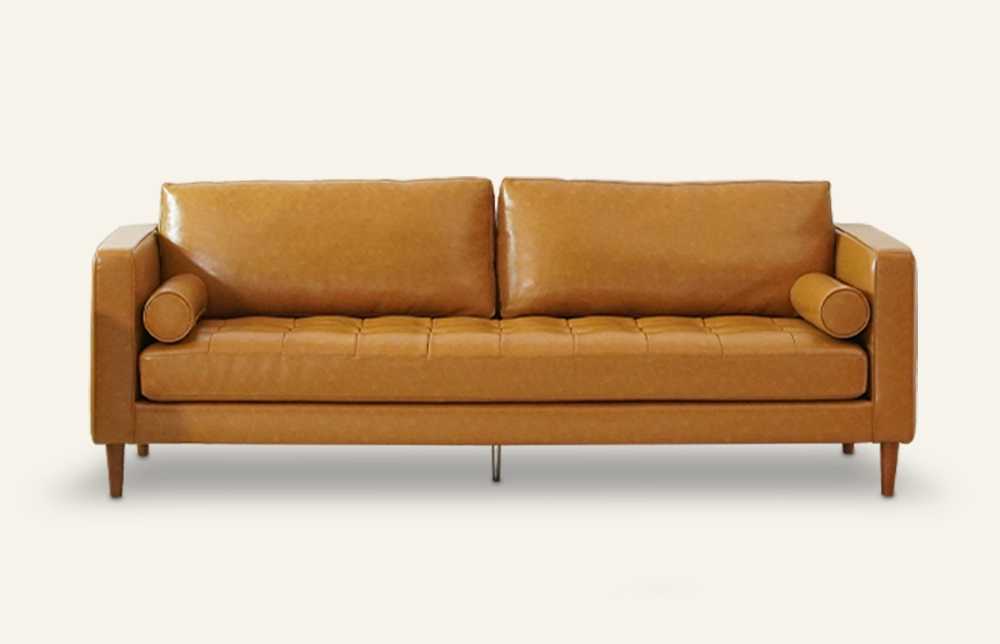 Nordi Leather 3 Seater Upholstered Sofa RC6840 1