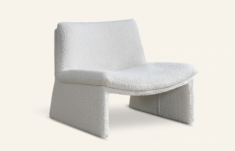 릴트 화이트 미니멀리스트 1인용 라운지 체어 (거실용) H837 1