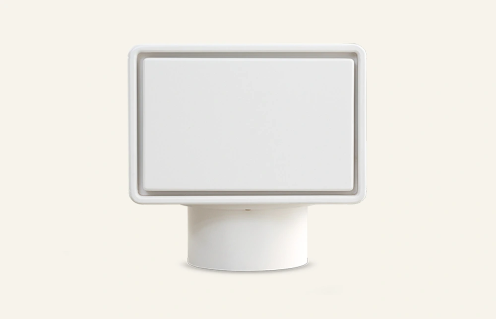 Mono Minimalistischer weißer Nachttisch aus Holz mit Schublade CT377 1