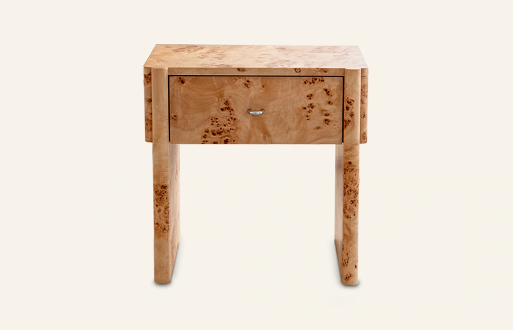 Nachtkastje met lades van wortelhout in Wabi-sabi stijl CT375 1