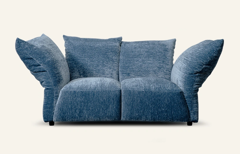 Blommig modern loveseat soffa justerbar för sovrum M137-C 1