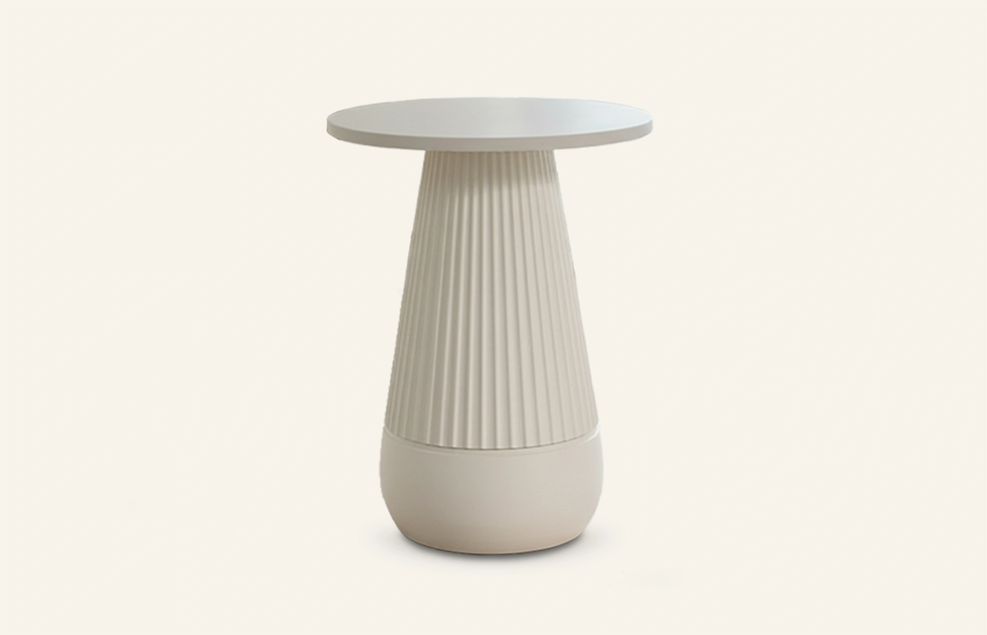 Mesa auxiliar redonda minimalista para patio Oallos TC1260 1