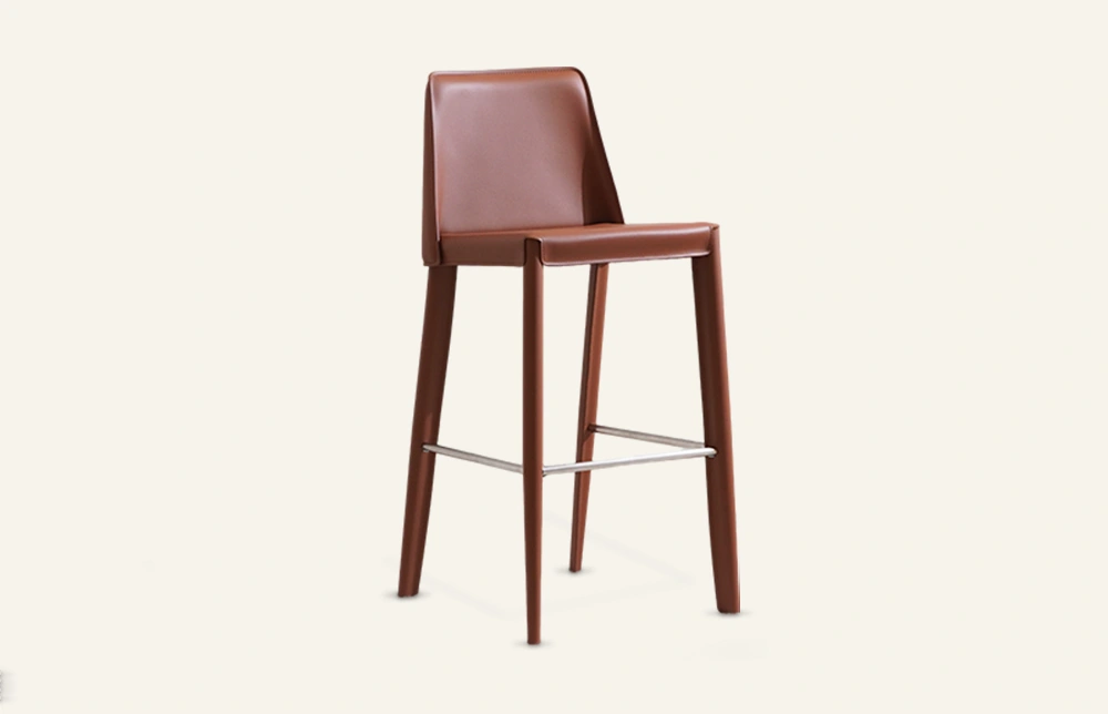 Sgabello da bar Sella Modern Saddle in pelle MY42 1